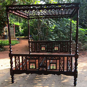 Jali cut,&nbsp; with original old Tiles reproduction bed,&nbsp; King size