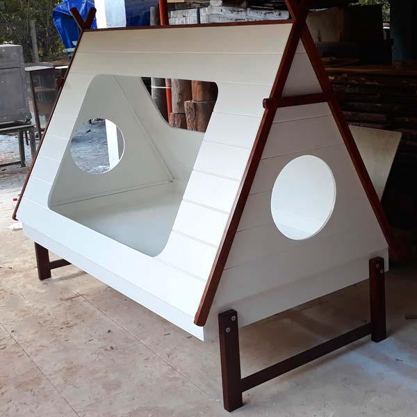 Tent bed with extra drawer bottom