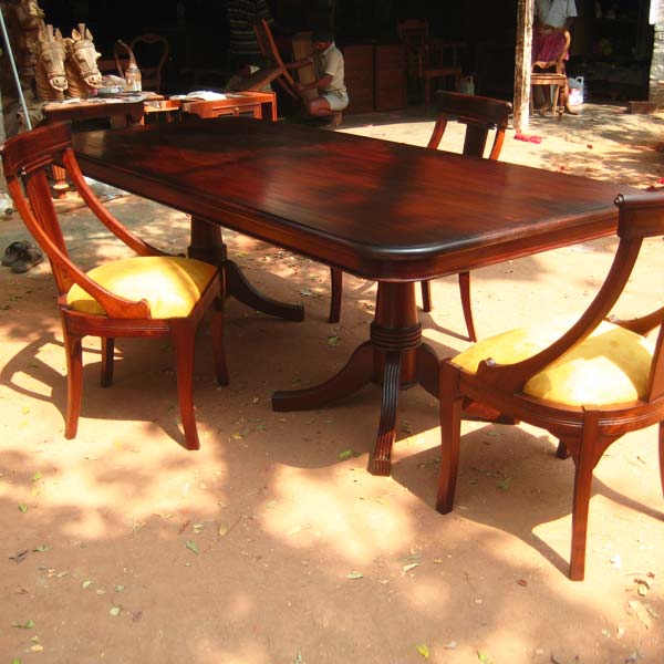 English teakwood plate table