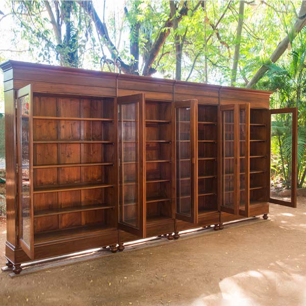 Library wall, Teakwood