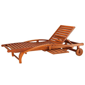 Pool lounger bottom&nbsp; with pullout tray both sides with armrest