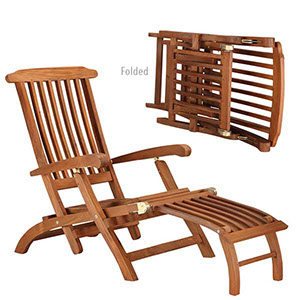 Decking chair&nbsp; with foot rest foldable